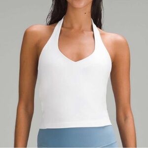 Lululemon Align Halter Tank Top White Plus Size 18 Yoga Athletic Athleisure